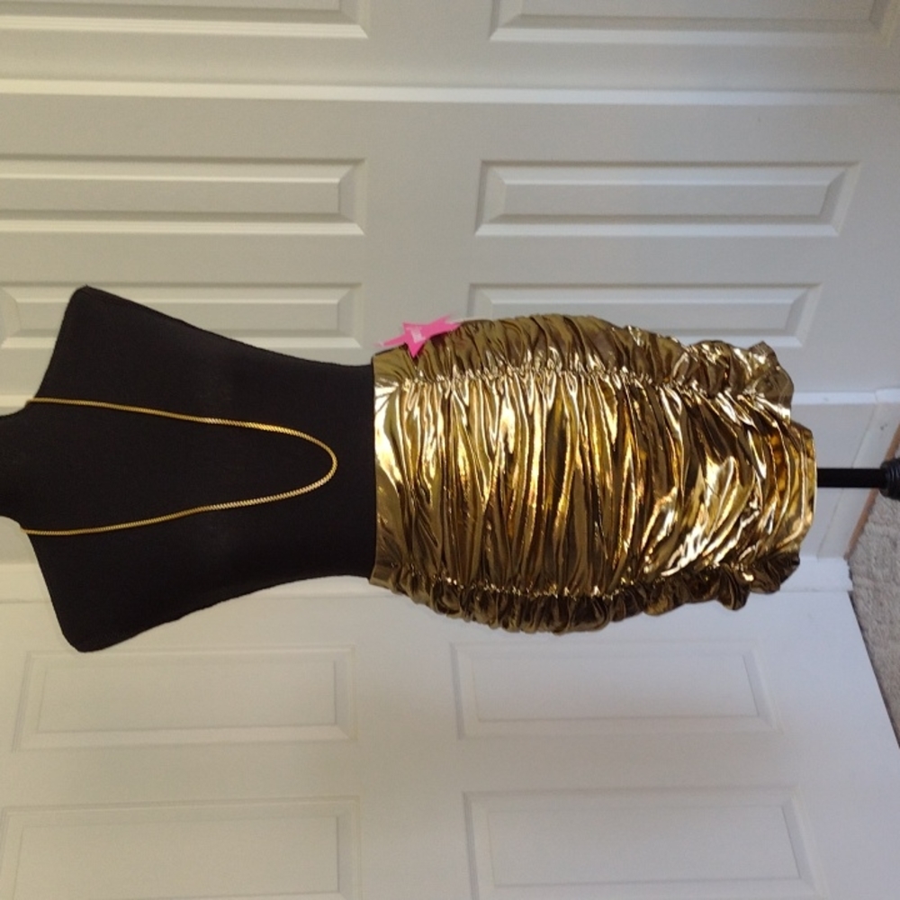 Gold Metallic Lame' Skirt